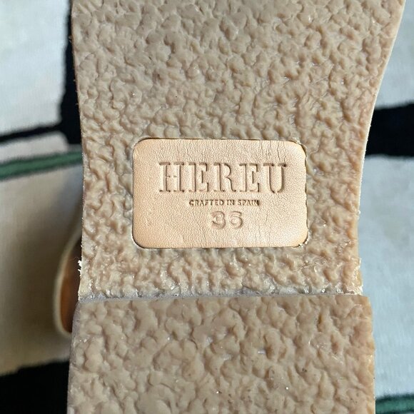 EUC Hereu Lloret Cutout Loafers in Off-White Size EU 36 US 5.5 - Picture 7 of 7